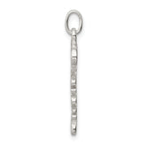 Sterling Silver 925 Believe Pendant with Polished Anti-Tarnish Finish